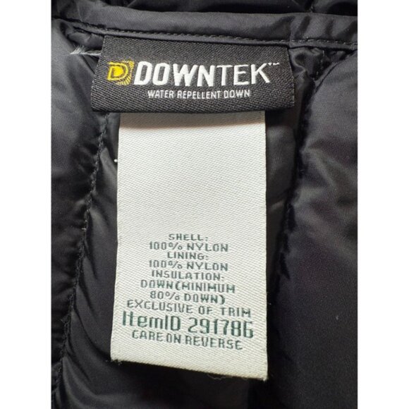 L.L.Bean DownTek Puffer Jacket Womens XL Black Lightweight Full Zip Pockets - Picture 4 of 11